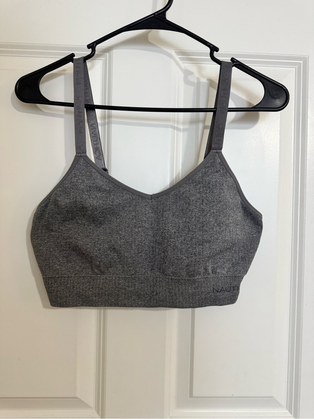 Nautica Heather Gray Seamless Stretch Bralette